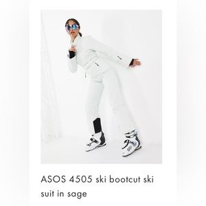 ASOS 4505 ski suit with fitted belt & bootcut leg